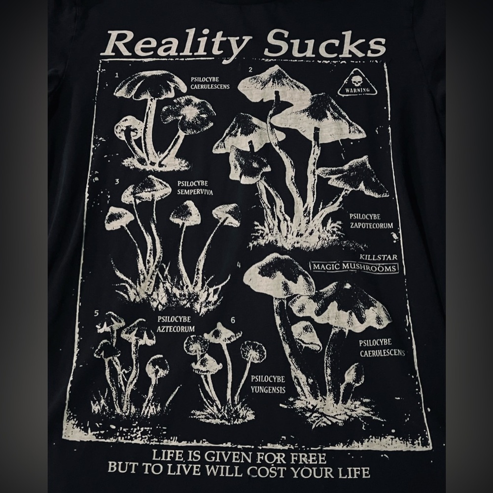 Killstar “Reality Sucks” Shrooms Long Sleeve – Limited Edition – Size Large - Picture 5 of 5